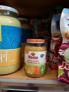 Dětská výživa dýně s rýží