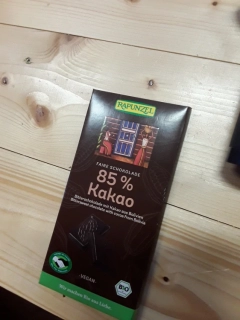Bio fair trade hořká čokoláda  85%