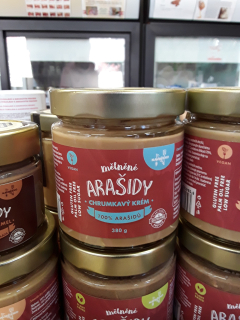 Mělněné arašídy chrumkavý krém