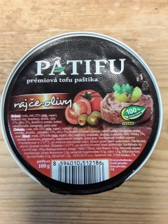 PATIFU tofu paštika rajče-olivy