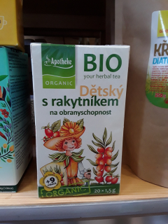 Dětský čaj s rakytníkem na obranyschopnost
