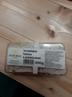 Izraelská halva s pistáciemi 
