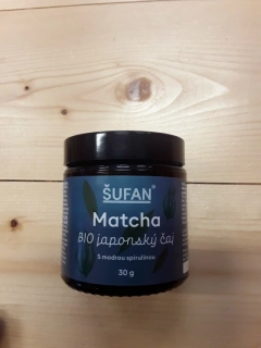 Matcha BIO japonský čaj s modrou spirulínou