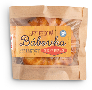 Bábovka Mini bezlaktózová mramorová s ořechy bezlepková