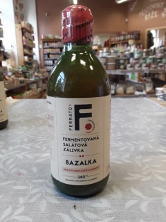 Fermentovaná salátová zálivka - bazalka