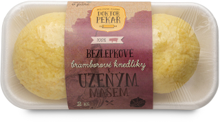 Knedlík bramborový s uzeným masem bezlepkový