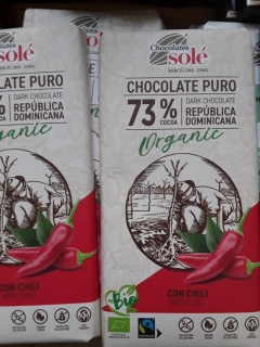 Bio Fair Trade hořká čokoláda s chilli