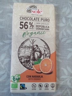 Bio Fair Trade hořká čokoláda pomeranč