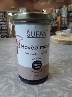Hovězí maso ve vlastní šťávě