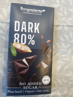 Čokoláda tmavá 80% bio