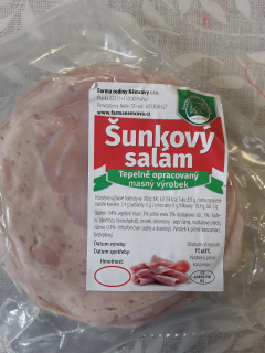 Šunkový salám krájený